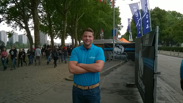 Pascal Leffin aus Eupen sorgte für die Sicherheit beim Festival Les Ardentes