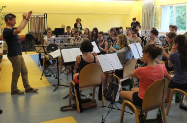 Grenzüberschreitendes Musizieren: In Kyllburg proben diese Woche junge Musiker aus Belgien, Deutschland und Luxemburg als Sinfonisches Blasorchester