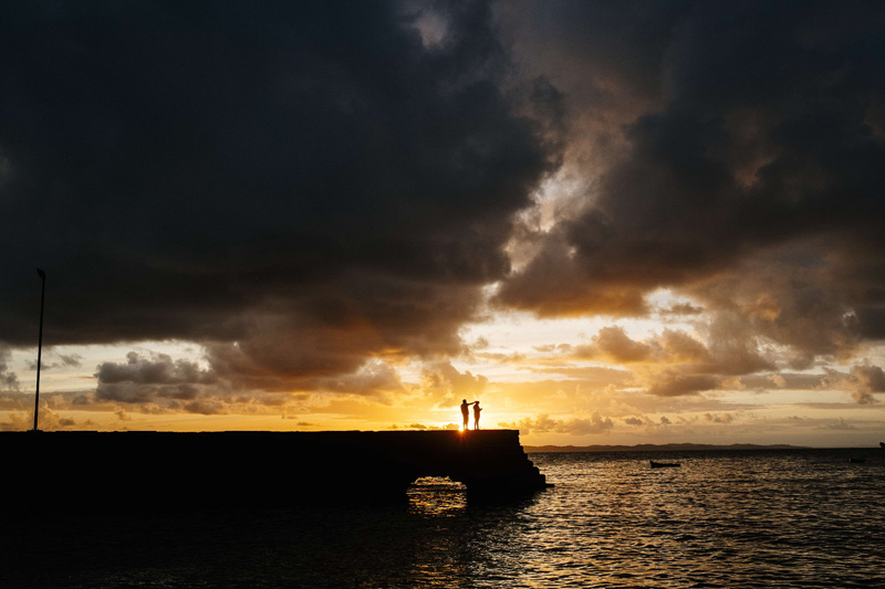 Sonnenuntergang in Salvador de Bahia, Brasilien