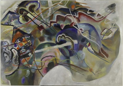Kunstsammlung NRW K20 Wassily Kandinsky Bild mit weißem Rand, 1913 Öl auf Leinwand 140,3 x 200,3 cm Solomon R. Guggenheim Museum, New York © ADAGP, Paris