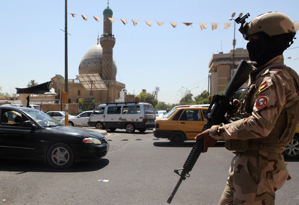 Irakischer Soldat in Bagdad
