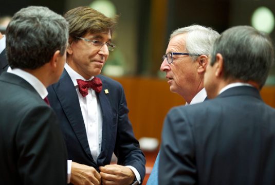 Elio Di Rupo und Jean-Claude Juncker am 30.8. in Brüssel