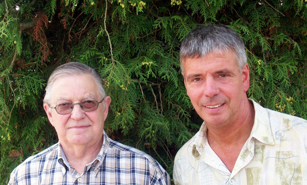 VBC-Calaminia-Ex-Präsident Heinz Broun und der amtierende Präsident Paul Willems