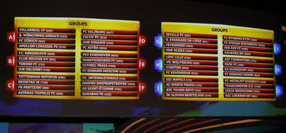 Gruppenauslosung Fußball-Europa League