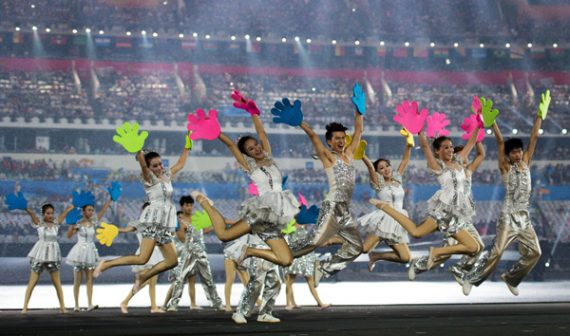 Eröffnungsfeier der Olympischen Jugendspiele in Nanjing
