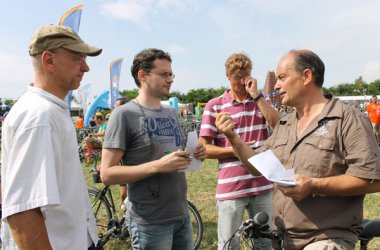 Le Beau Vélo de Ravel in Lontzen - Koordinator Francis Hubin und das BRF-Team