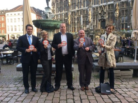 Joost Van den Akker, Jenny Baltus-Möres, Tobias Kollig, Frank Hansen und Kattrin Jadin (vlnr)