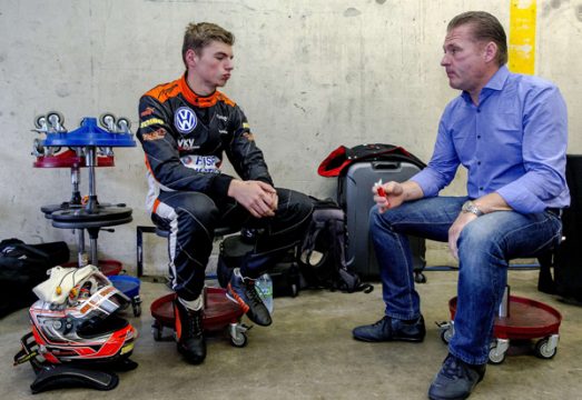 Max und Jos Verstappen am 6.7. im niederländischen Zandvoort