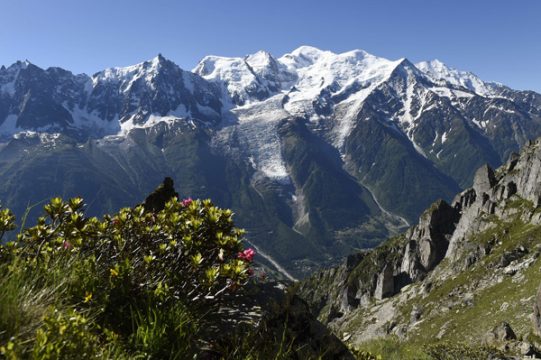 Der Montblanc in den französischen Alpen