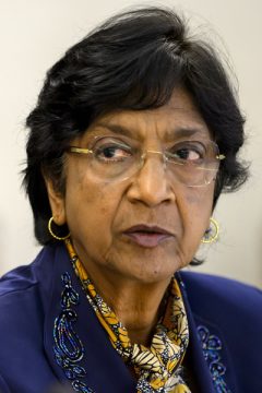 Die UN-Menschenrechtskommissarin Navi Pillay am 23.7.