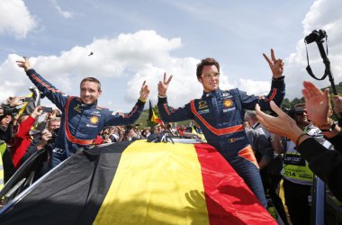 Erster WM-Sieg für Thierry Neuville und Beifahrer Nicolas Gilsoul bei der Rallye Deutschland