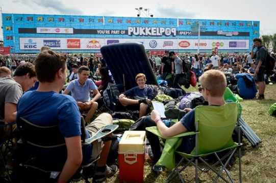 Eine Menge Pukkelpop-Besucher waren schon am Mittwoch vor Ort
