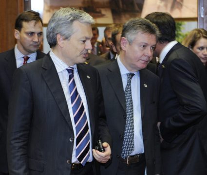 Kandidaten für die EU-Kommission: Didier Reynders und Karel De Gucht (Archivbild)