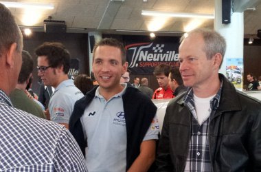 Fantag des Thierry Neuville Supporterclubs im Triangel St. Vith: Nicolas Gilsoul und Bruno Thiry