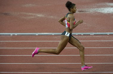 Und als Letztes steht der 800-Meter-Lauf an - ihre Angstdisziplin