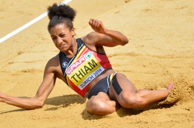 Nach dem Weitsprung gibt Nafi Thiam die Führung ab