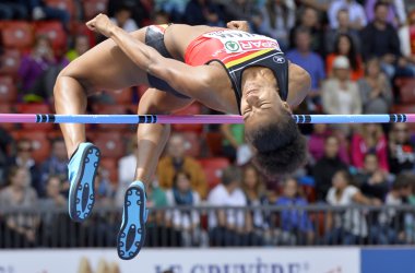 "Nafi" Thiam gewinnt den Hochsprung mit einer persönlichen Bestleistung