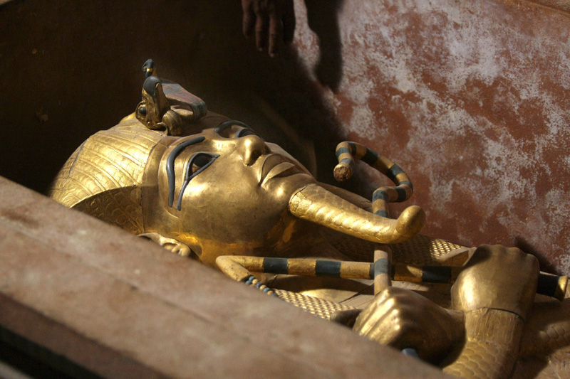 Totenmaske von Tutanchamun (Archivbild: Mike Nelson/AFP)