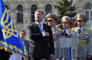 Ukraine feiert Unabhängigkeitstag (Ukraines Präsident Petro Poroschenko)