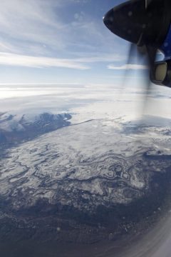 Luftaufnahme des Vulkans Bárdarbunga auf Island