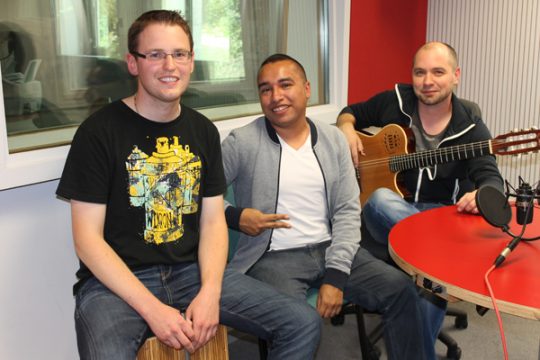 Yves Paquet mit Achim Bill und Daniel Chavet