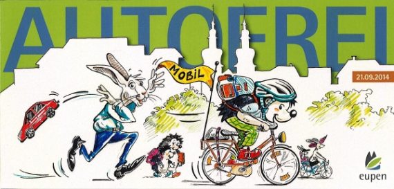 Autofreie Stadt am Sonntag in Eupen