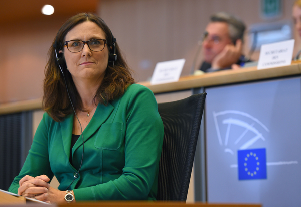 Die designierte EU-Handelskommissarin Cecilia Malmström