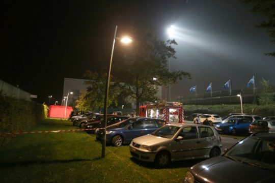 Hubschrauberabsturz in Roeselare