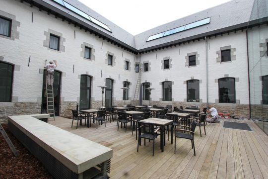 Kloster Heidberg vor der Eröffnung