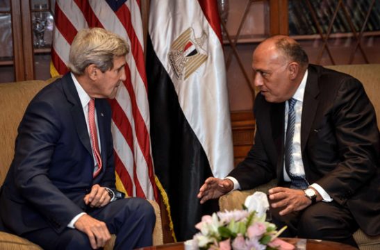 US-Außenminister John Kerry und sein ägyptischer Amtskollege Sameh Shoukry