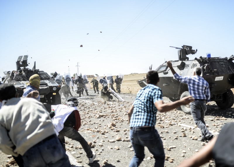 Kurden stoßen an der Landesgrenze auf türkische Soldaten