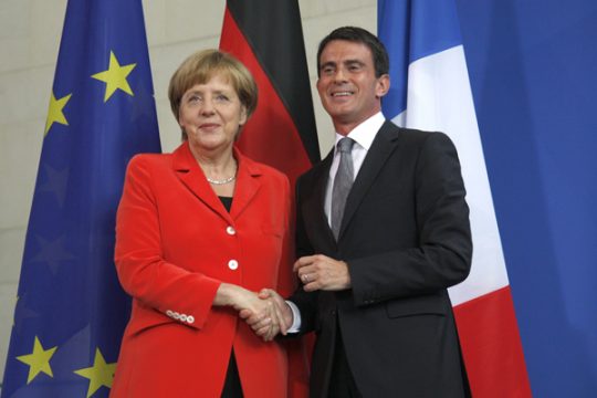 Angela Merkel und Manuel Valls in Berlin