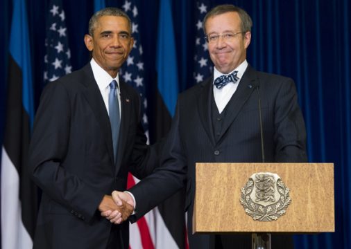 US-Präsident Barack Obama und Estlands Staatschef Toomas Hendrik Ilves