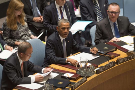US-Präsident Barack Obama ist Vorsitzender der jetzigen UN-Sicherheitsratssitzung