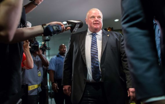 Torontos Skandalbürgermeister Rob Ford am 30.6.