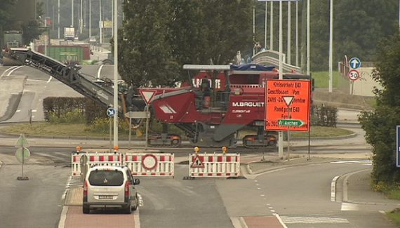 Kreisverkehr an der Herbesthaler Straße gesperrt