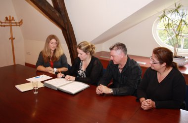 Unterzeichnung der Finanzkonvention