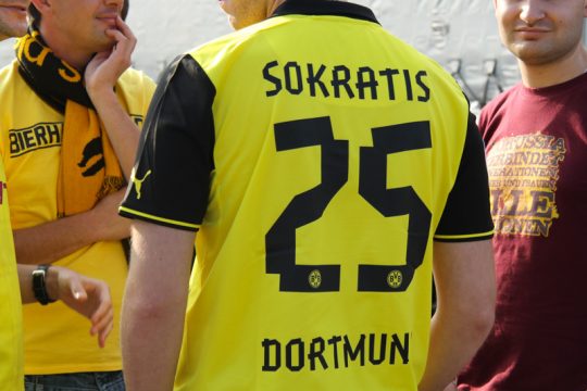 Abfahrt der BVB-Fans zum Spiel gegen Anderlecht