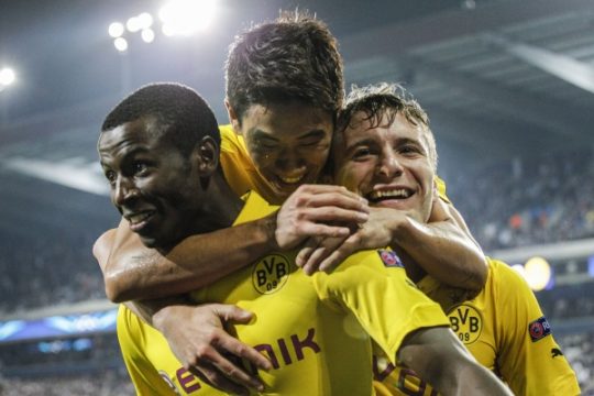 Mann des Tages: Adrian Ramos (l.) trifft zwei Mal für Dortmund