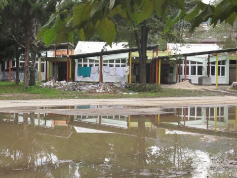 Überschwemmungsschäden in der bosnischen Stadt Maglaj