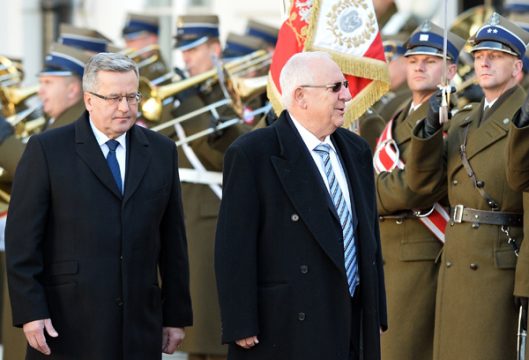 Bronislaw Komorowski und Reuven Rivlin