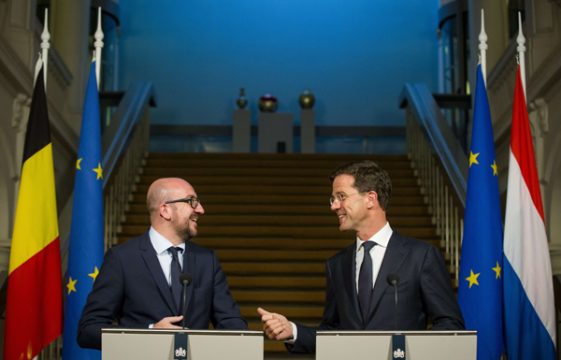 Charles Michel und Mark Rutte in Den Haag