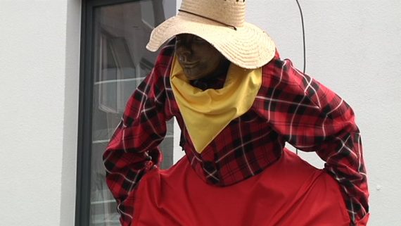 Eupener Clown im Erntedank-Outfit