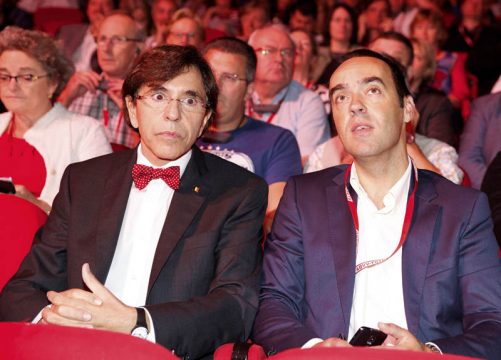 Di Rupo und Tobback bei ABW-FGTB Mitgliederversammlung