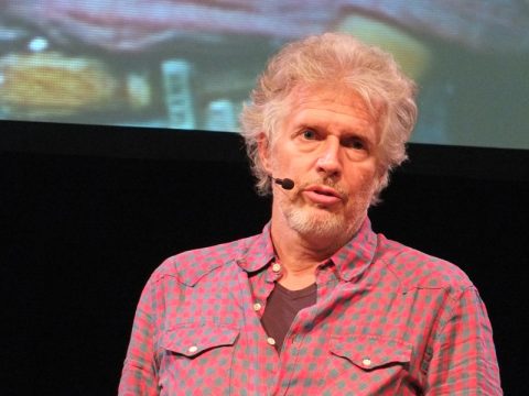Frank Schätzing beim Soundcheck zum Abschluss des Eifelliteraturfestivals 2014