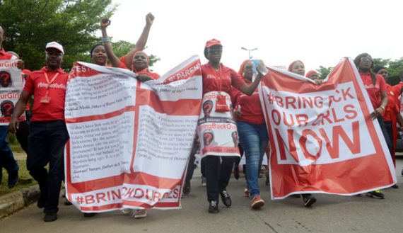 Hoffnung auf Freilassung der entführten Mädchen i Nigeria wächst (Bild: #BringBackOurGirls -Demo am 14. Oktober)