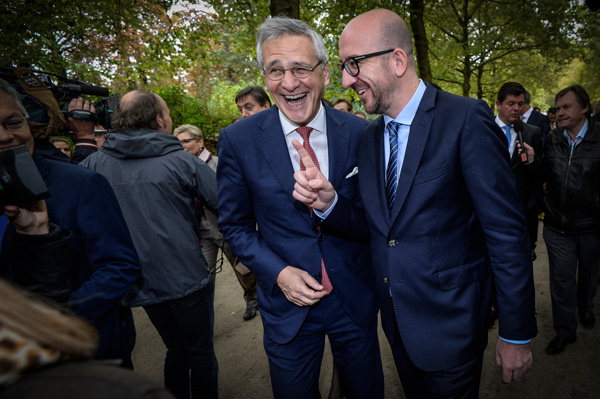 Kris Peeters und Charles Michel