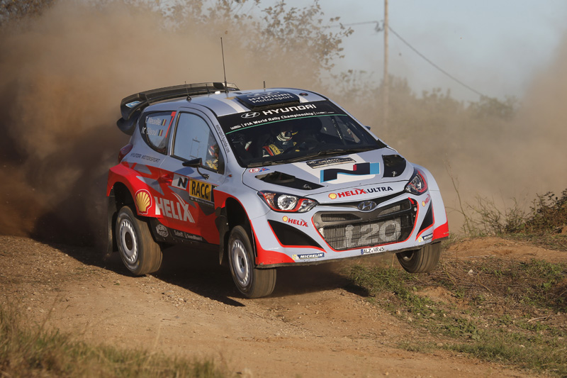 Aufwärmen zur Rallye Spanien: Im Shakedown war Thierry Neuville der Schnellste