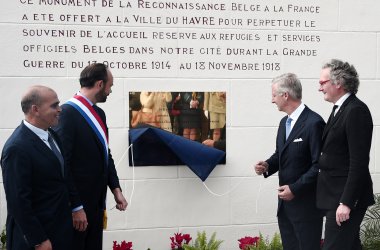 König Philippe bei einer Gedenkveranstaltung in Sainte-Adresse in der Normandie