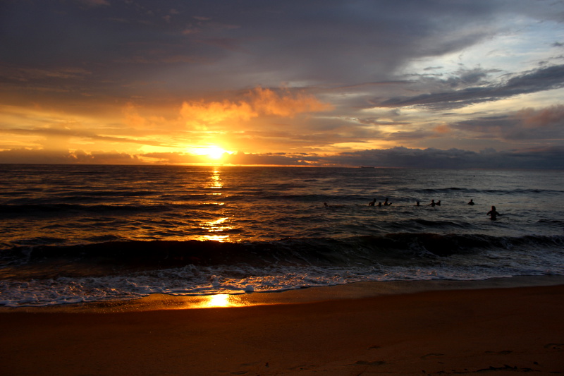 Sonnenuntergang am Strand von Kribi